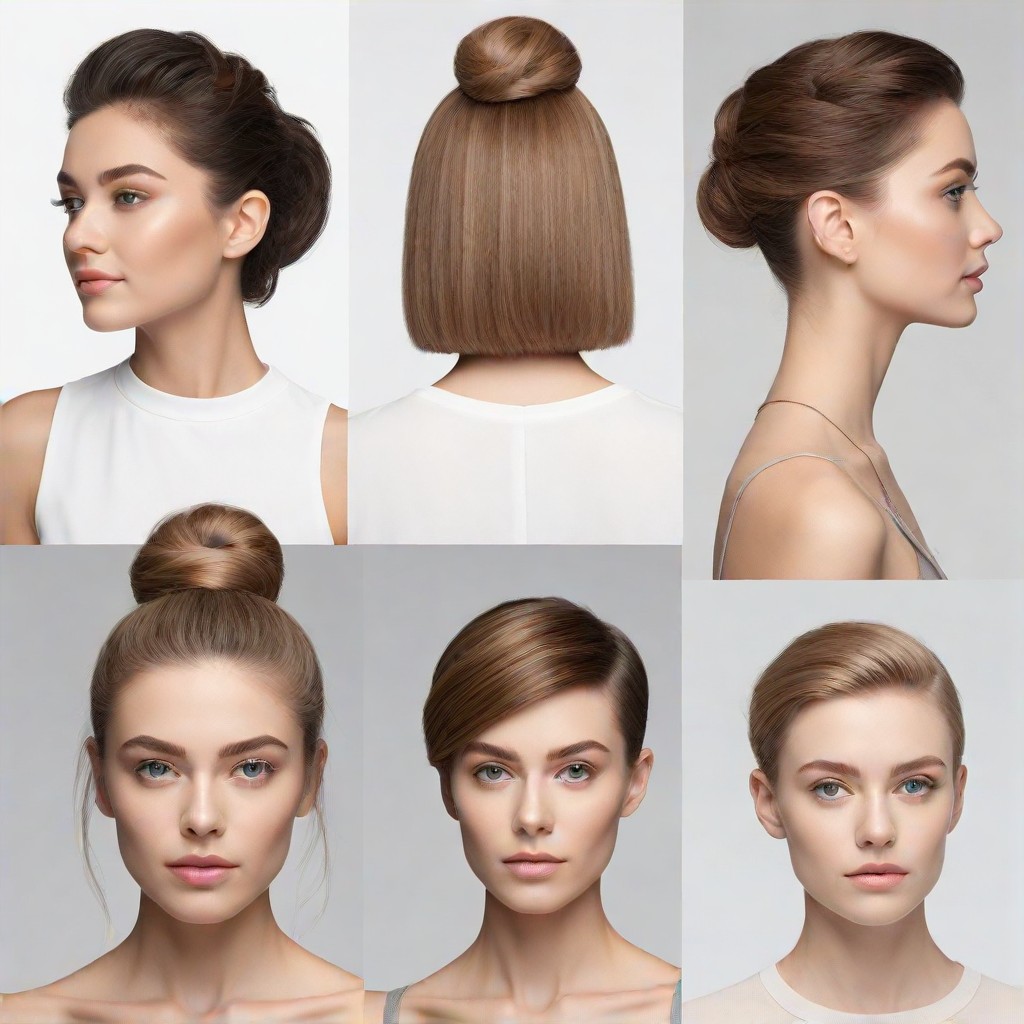 a person experimenting with diverse hairstyles and colors, previewing a new style, AiFacer Swap app